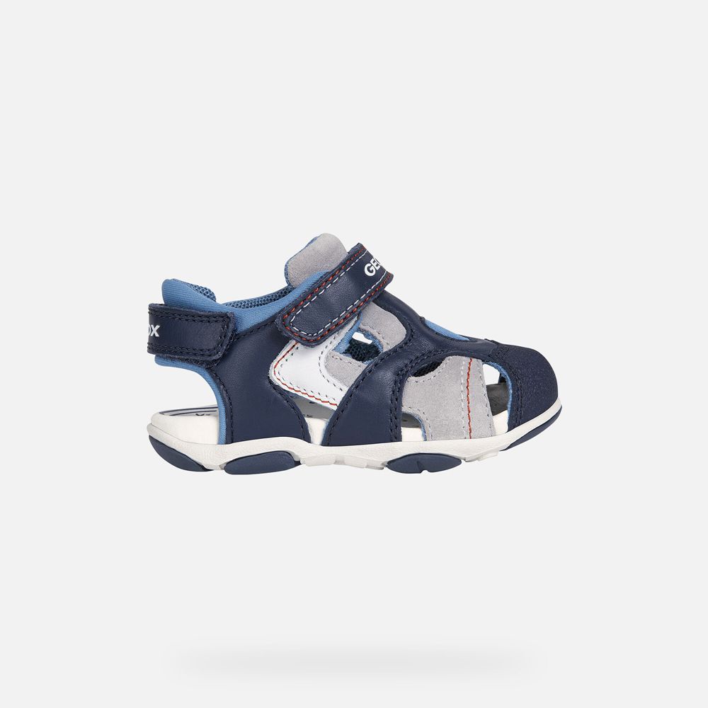 Sandalias Geox Bebe Azul Marinho - Agasim Boy - TXLSC7986